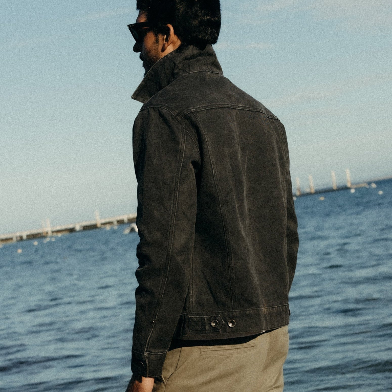 
                          Ryder Jacket - Coal Chipped Canvas - Taylor Stitch - STAG Provisions - Outerwear - Coat / Jacket
                        