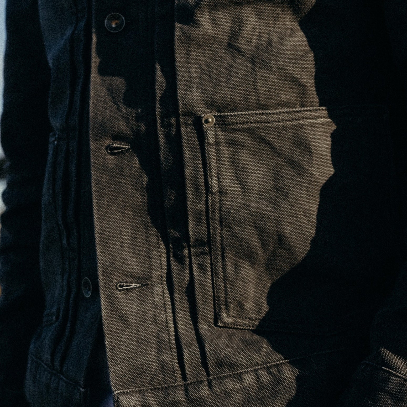 
                          Ryder Jacket - Coal Chipped Canvas - Taylor Stitch - STAG Provisions - Outerwear - Coat / Jacket
                        