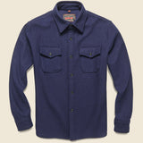 CPO Wool Shirt - Blue - Schott - STAG Provisions - Tops - L/S Woven - Overshirt
