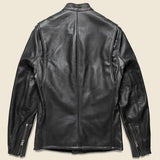 Pebbled Cowhide Caf√© Racer Jacket - Black - Schott - STAG Provisions - Outerwear - Coat / Jacket