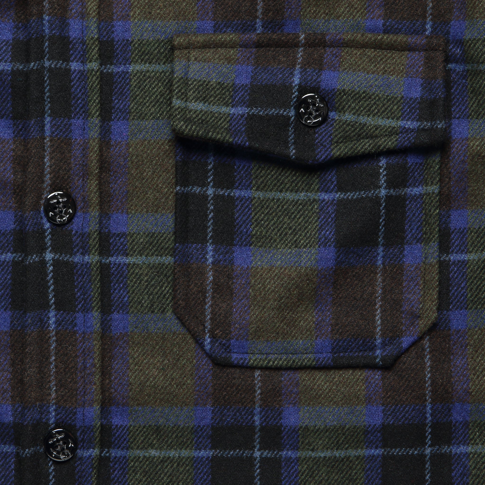 
                          CPO Wool Shirt - Spruce Plaid - Schott - STAG Provisions - Tops - L/S Woven - Overshirt
                        