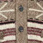 Geometric Shawl Cardigan - Khaki/Beige/Red - Schott - STAG Provisions - Tops - Sweater