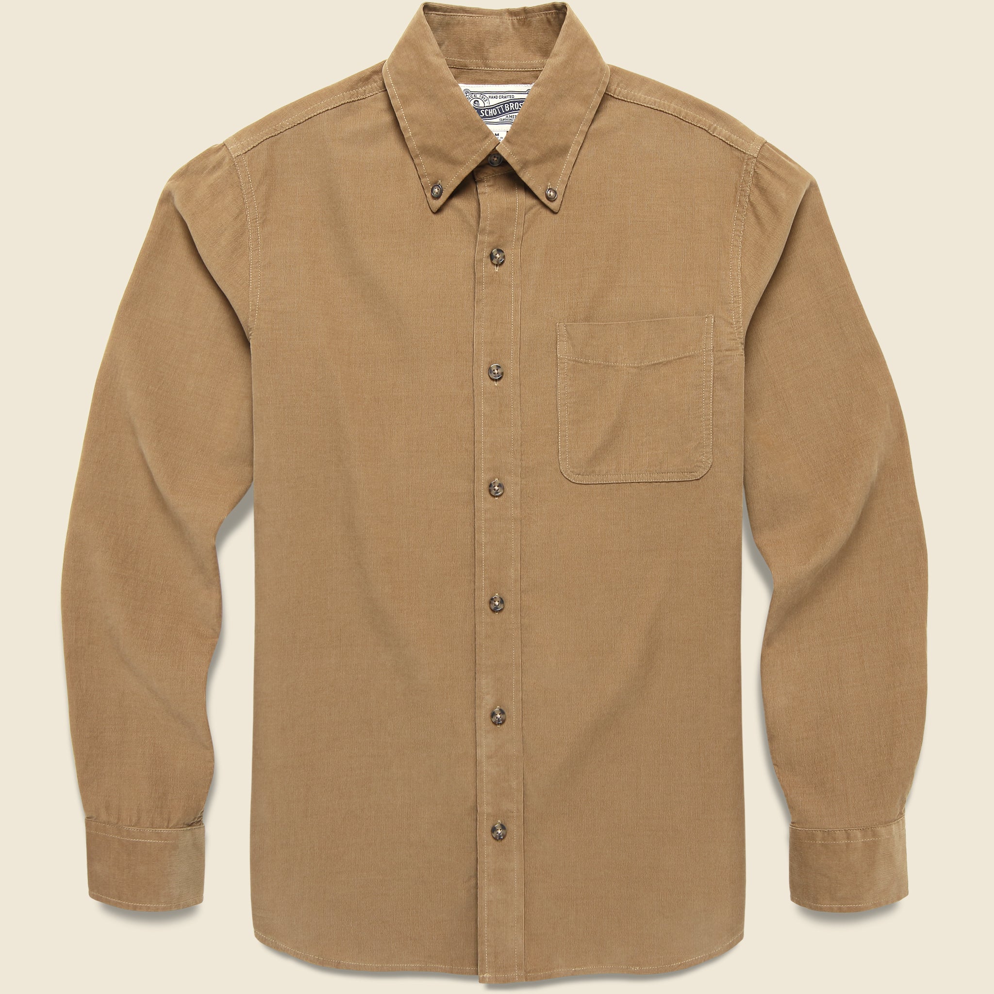 Pinwale Corduroy Shirt - Khaki