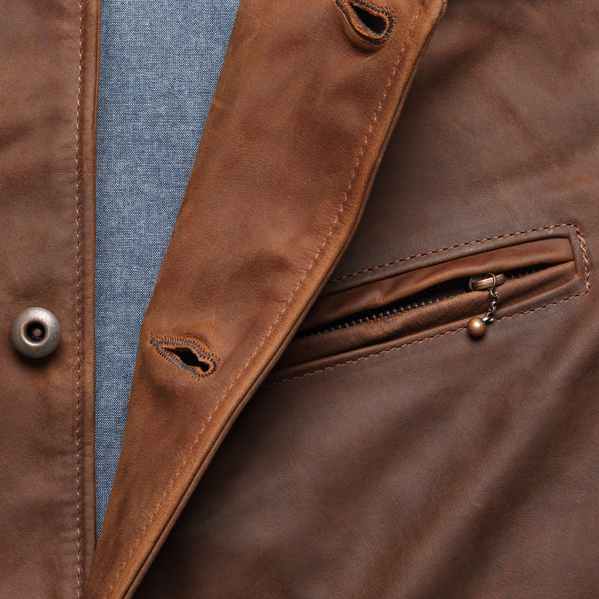 Nubuck Cowhide Mechanic Jacket - Brown - Schott - STAG Provisions - Outerwear - Coat / Jacket