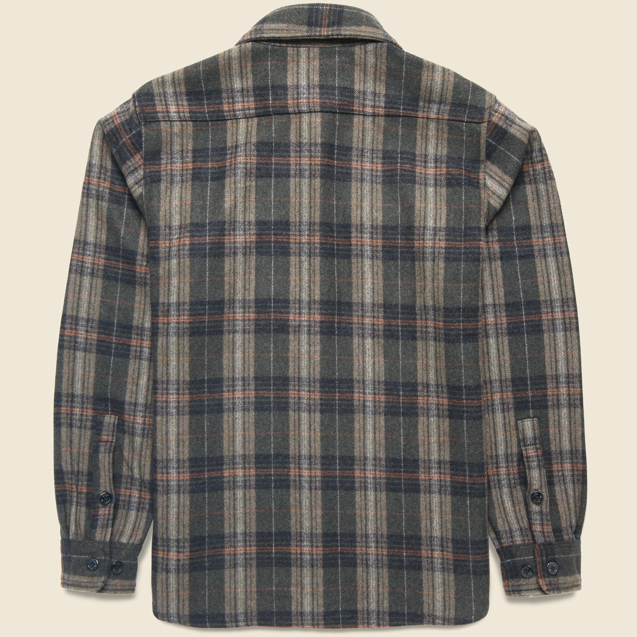 
                          CPO Wool Shirt - Olive Plaid - Schott - STAG Provisions - Tops - L/S Woven - Overshirt
                        