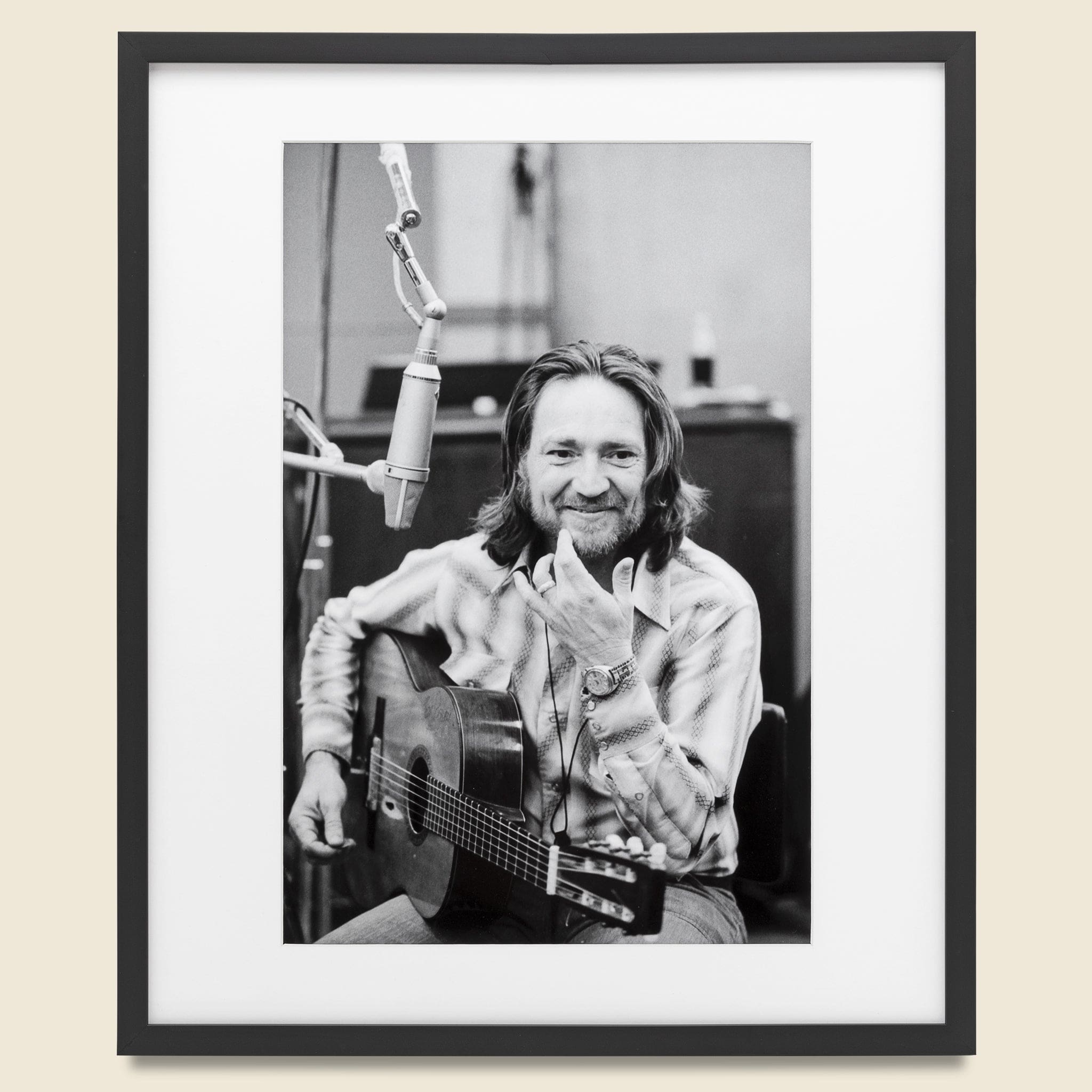 Willie Nelson In-Studio Photo - Sonic Edition - STAG Provisions - Home - Art & Accessories - Print
