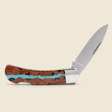3-Inch Lock-Back Knife - Turquoise Vein - Home - STAG Provisions - Home - Bar & Entertaining - Barware