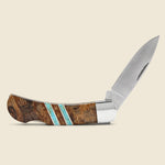 3-Inch Lock-Back Knife - Spalted Beech/Turquoise - Home - STAG Provisions - Home - Bar & Entertaining - Barware