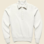Supima Fleece Polo - Ash - Save Khaki - STAG Provisions - Tops - Fleece / Sweatshirt