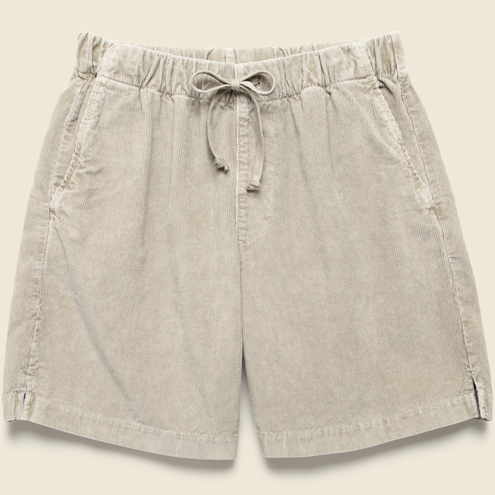 6" Corduroy Easy Shorts - Tan