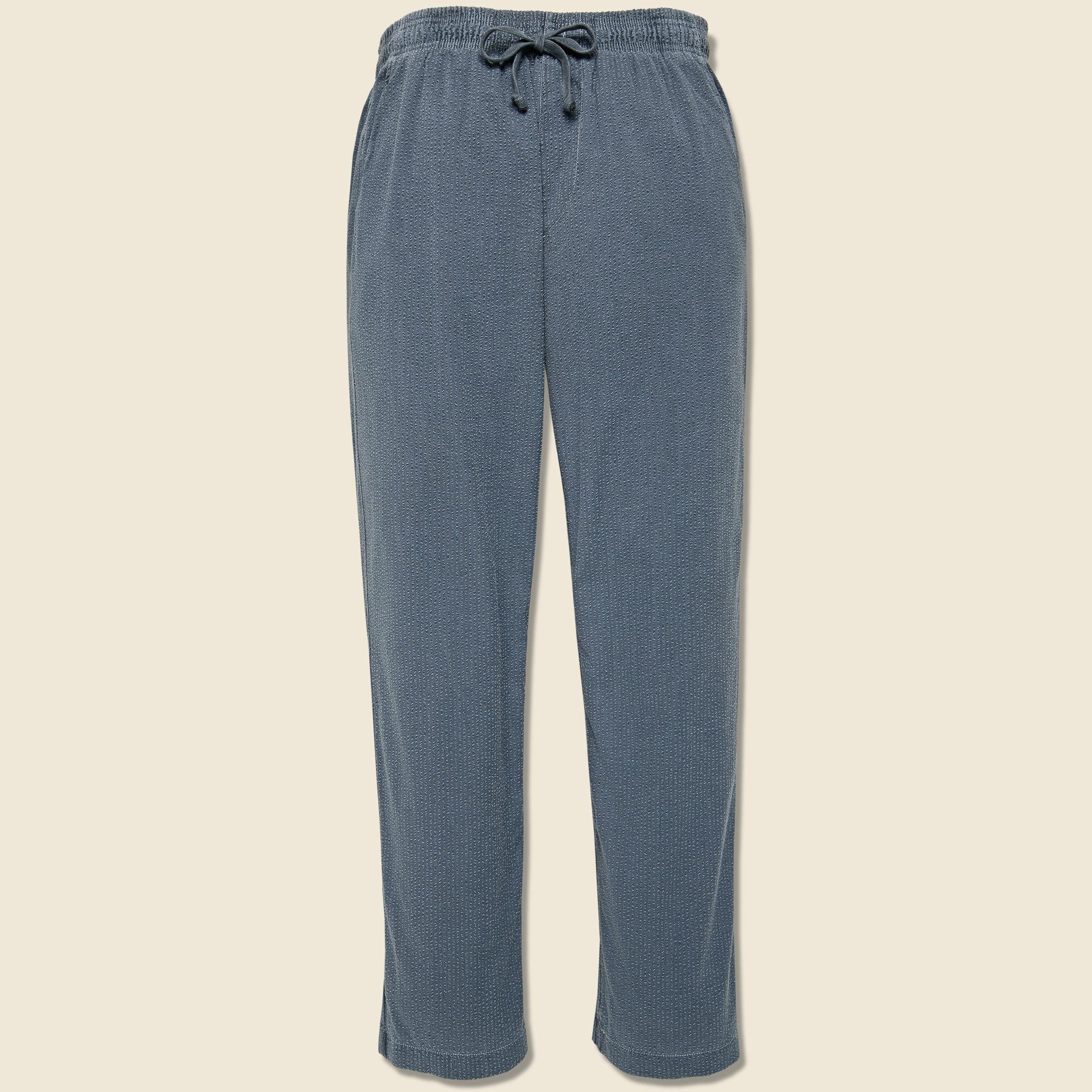 Seersucker Easy Chino - Navy - Save Khaki - STAG Provisions - Pants - Lounge