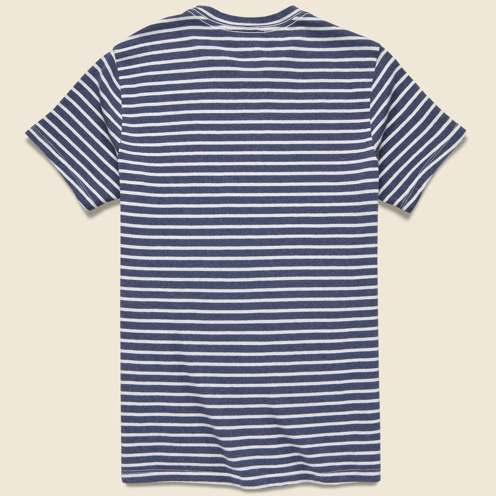
                          Hemp Stripe Crew Tee - Marine/White - Save Khaki - STAG Provisions - Tops - S/S Tee
                        