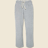 Hemp Stripe Easy Chino - Natural/Navy - Save Khaki - STAG Provisions - Pants - Twill