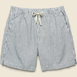 6" Hemp Stripe Easy Shorts - Natural/Navy - Save Khaki - STAG Provisions - Shorts - Lounge