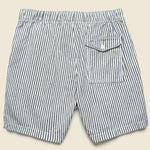 6" Hemp Stripe Easy Shorts - Natural/Navy - Save Khaki - STAG Provisions - Shorts - Lounge