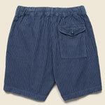 6" Hemp Stripe Easy Shorts - Blue - Save Khaki - STAG Provisions - Shorts - Lounge
