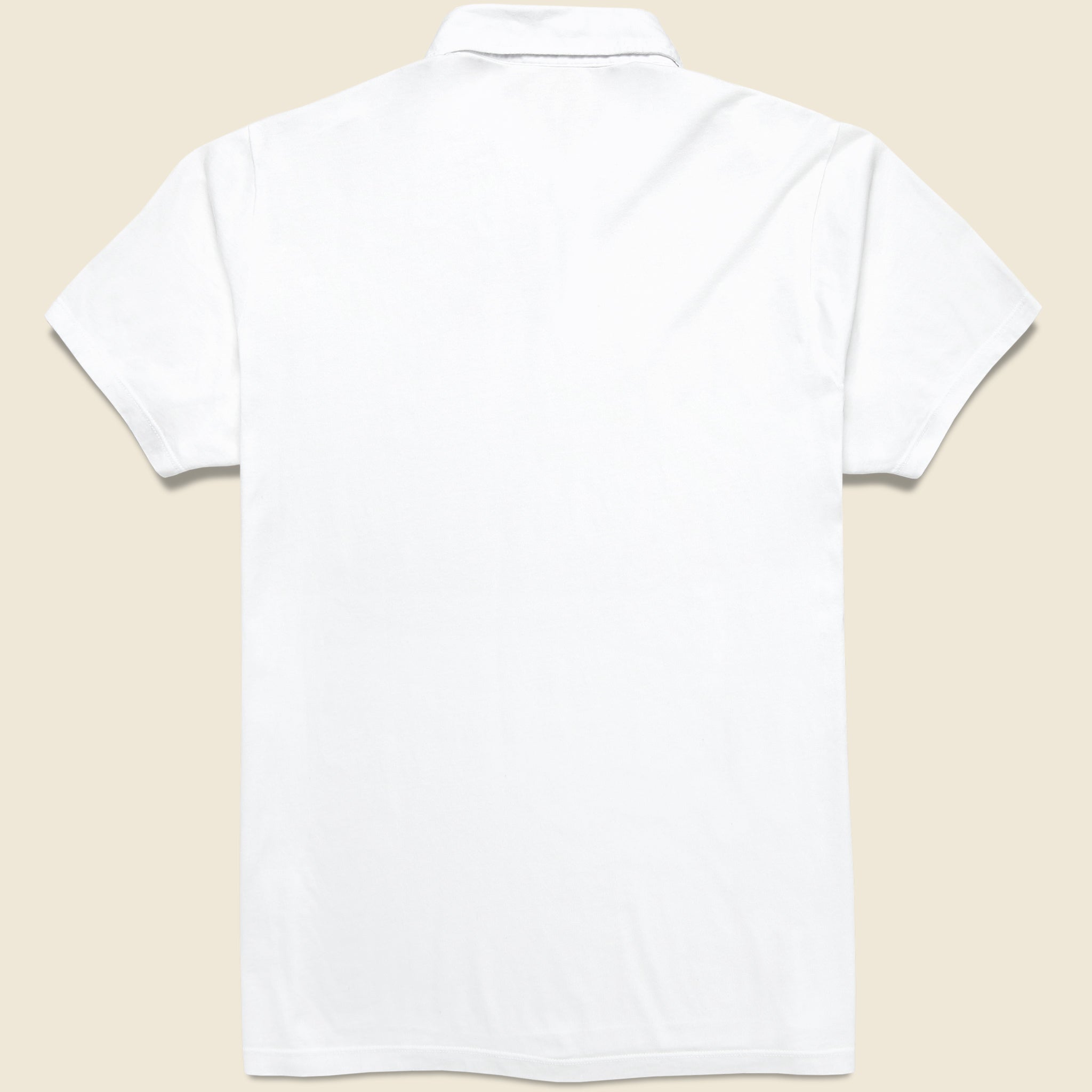 
                          Supima Jersey Polo - White - Save Khaki - STAG Provisions - Tops - S/S Knit
                        