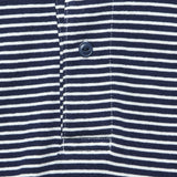 Yarn Dye Jersey Polo - White/Navy - Save Khaki - STAG Provisions - Tops - S/S Knit