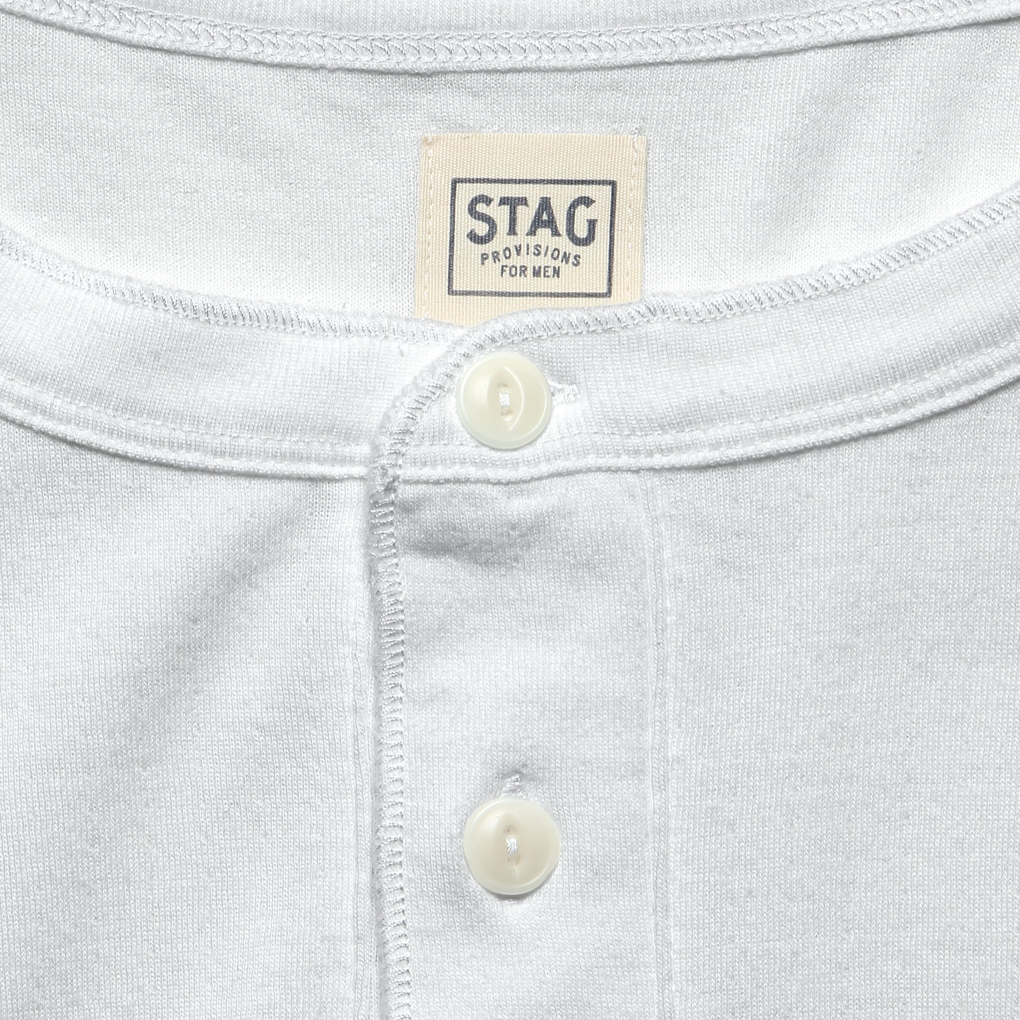 
                          The Regulation Henley - White - STAG - STAG Provisions - Tops - L/S Knit
                        