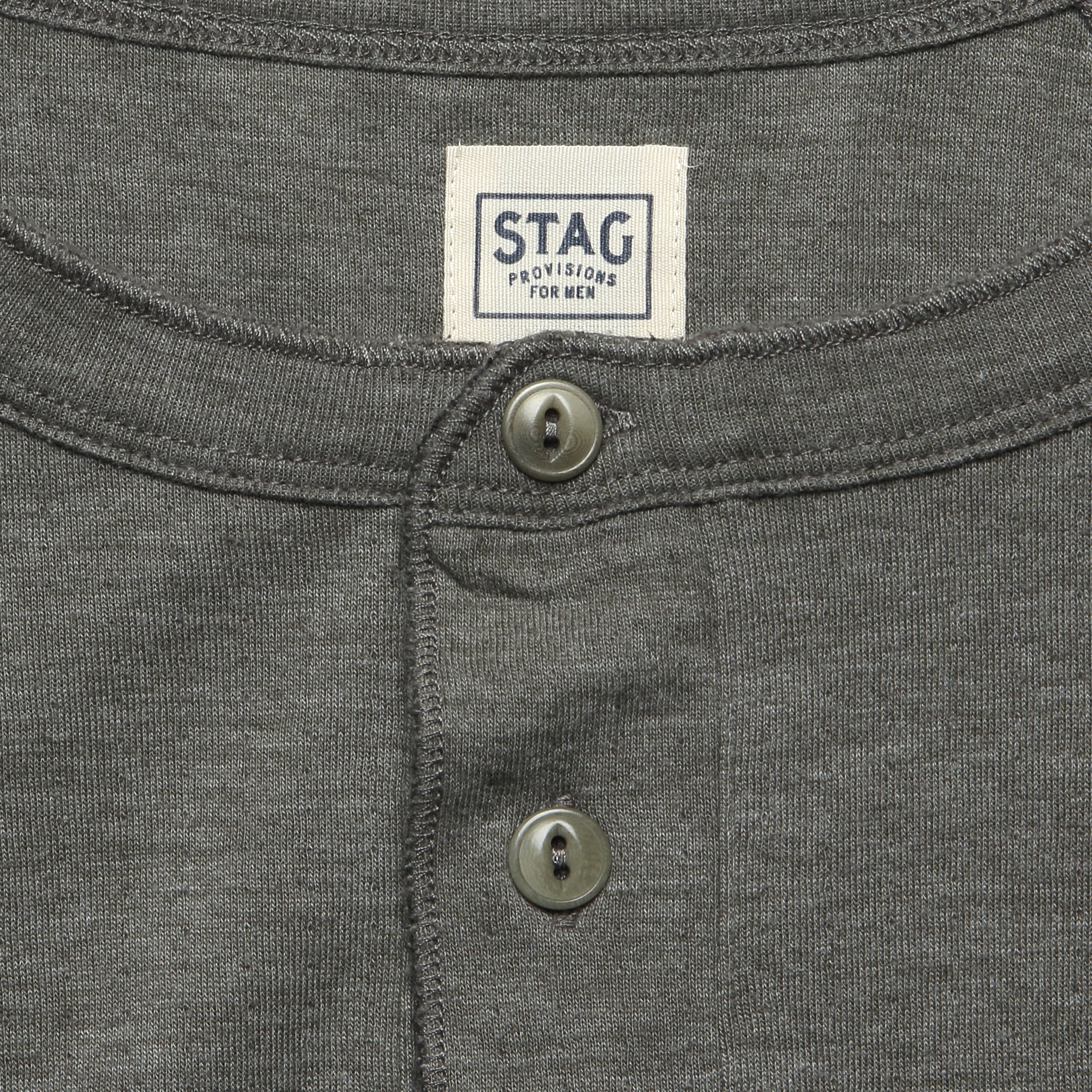
                          The Regulation Henley - Olive Heather - STAG - STAG Provisions - Tops - L/S Knit
                        