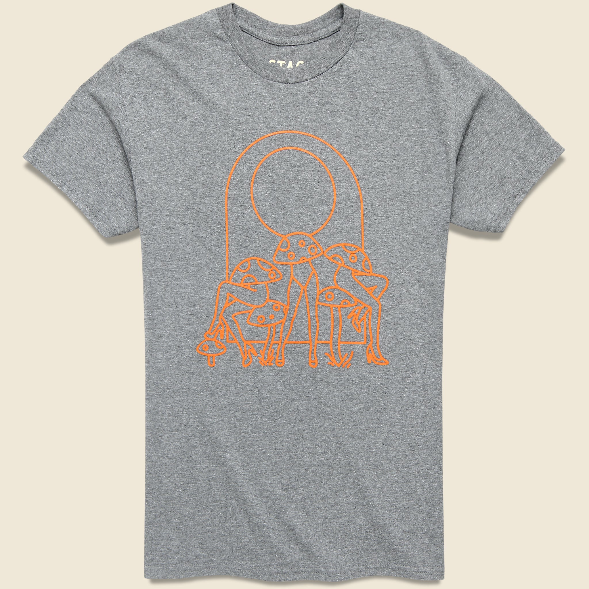 Mushrooms Tee - Heather Grey - STAG - STAG Provisions - Tops - S/S Tee