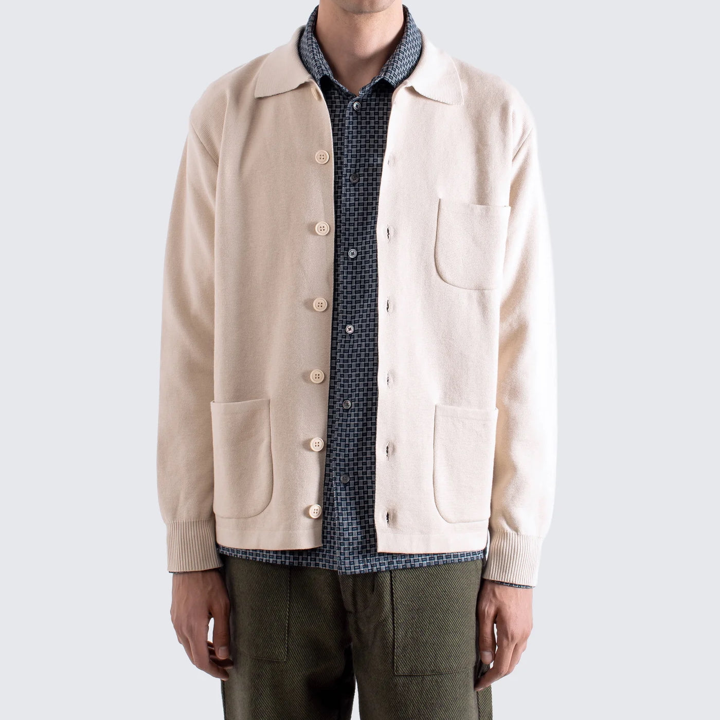 
                          Station Cardigan - Stone - Far Afield - STAG Provisions - Tops - Sweater
                        