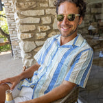 Punta Camp Shirt - Blue - Portuguese Flannel - STAG Provisions - Tops - S/S Woven - Stripe