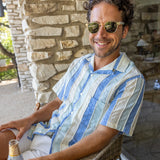 Punta Camp Shirt - Blue - Portuguese Flannel - STAG Provisions - Tops - S/S Woven - Stripe