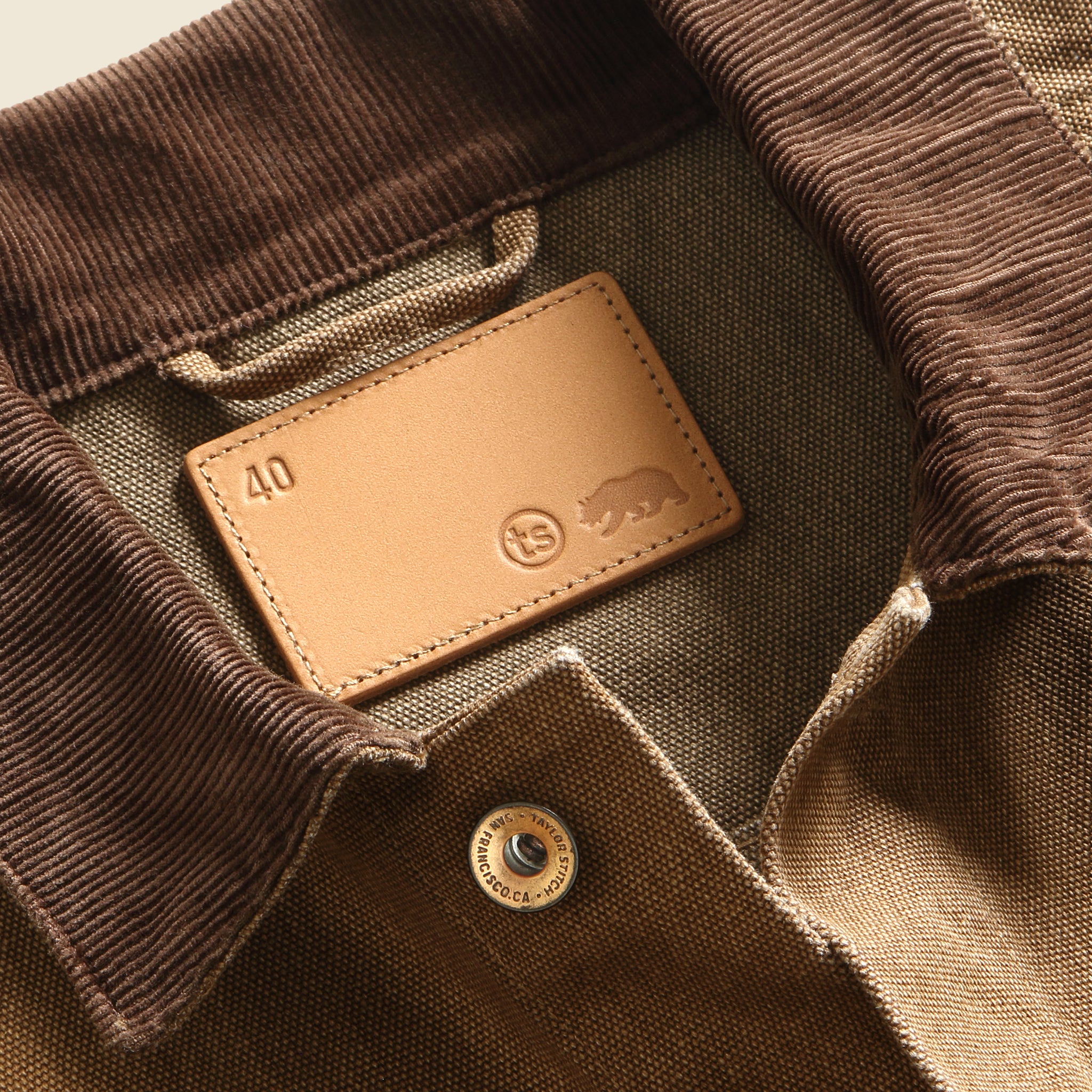 
                          Ryder Jacket - Tobacco Chipped Canvas - Taylor Stitch - STAG Provisions - Outerwear - Coat / Jacket
                        