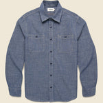 Foundry Shirt - Indigo Chambray - Taylor Stitch - STAG Provisions - Tops - L/S Woven - Solid