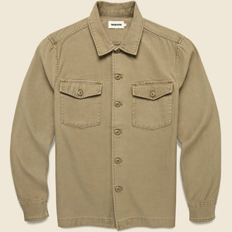 Surplus Shirt - Khaki Sateen