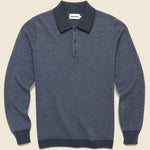 Newton Sweater Polo - Navy Birdseye - Taylor Stitch - STAG Provisions - Tops - Sweater