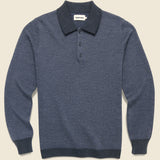 Newton Sweater Polo - Navy Birdseye - Taylor Stitch - STAG Provisions - Tops - Sweater