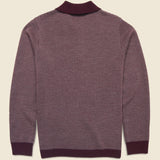 Newton Sweater Polo - Burgundy Birdseye - Taylor Stitch - STAG Provisions - Tops - Sweater