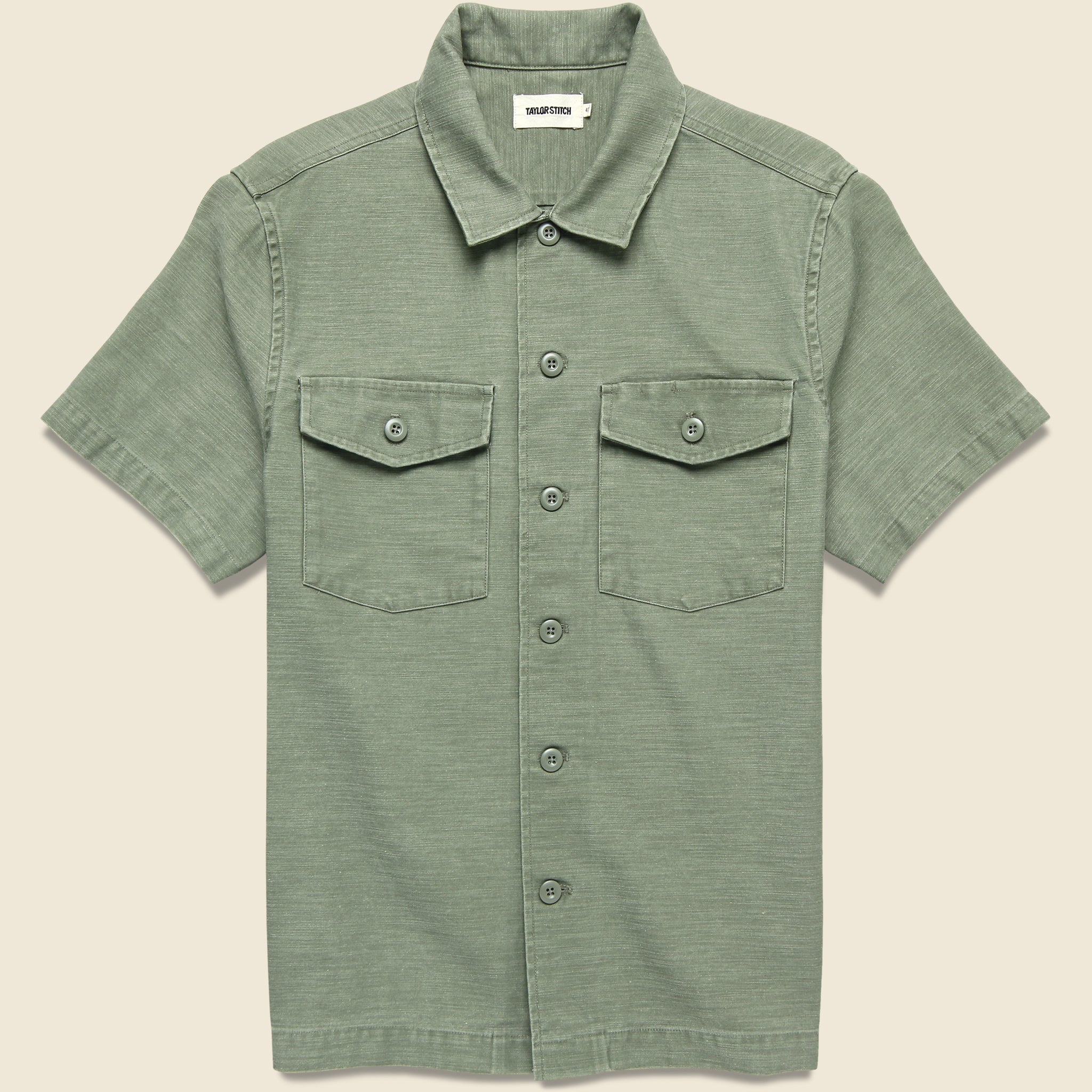 Surplus Shirt - Olive Sateen