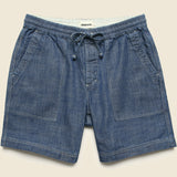 7" Breakwater Short - Washed Indigo Chambray - Taylor Stitch - STAG Provisions - Shorts - Lounge