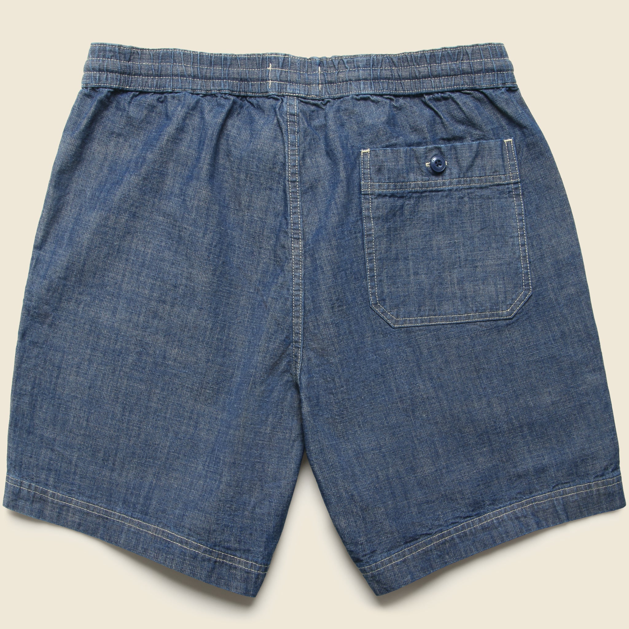 7" Breakwater Short - Washed Indigo Chambray - Taylor Stitch - STAG Provisions - Shorts - Lounge