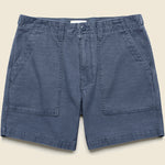 7" Surplus Shorts - Dark Navy Sateen - Taylor Stitch - STAG Provisions - Shorts - Solid