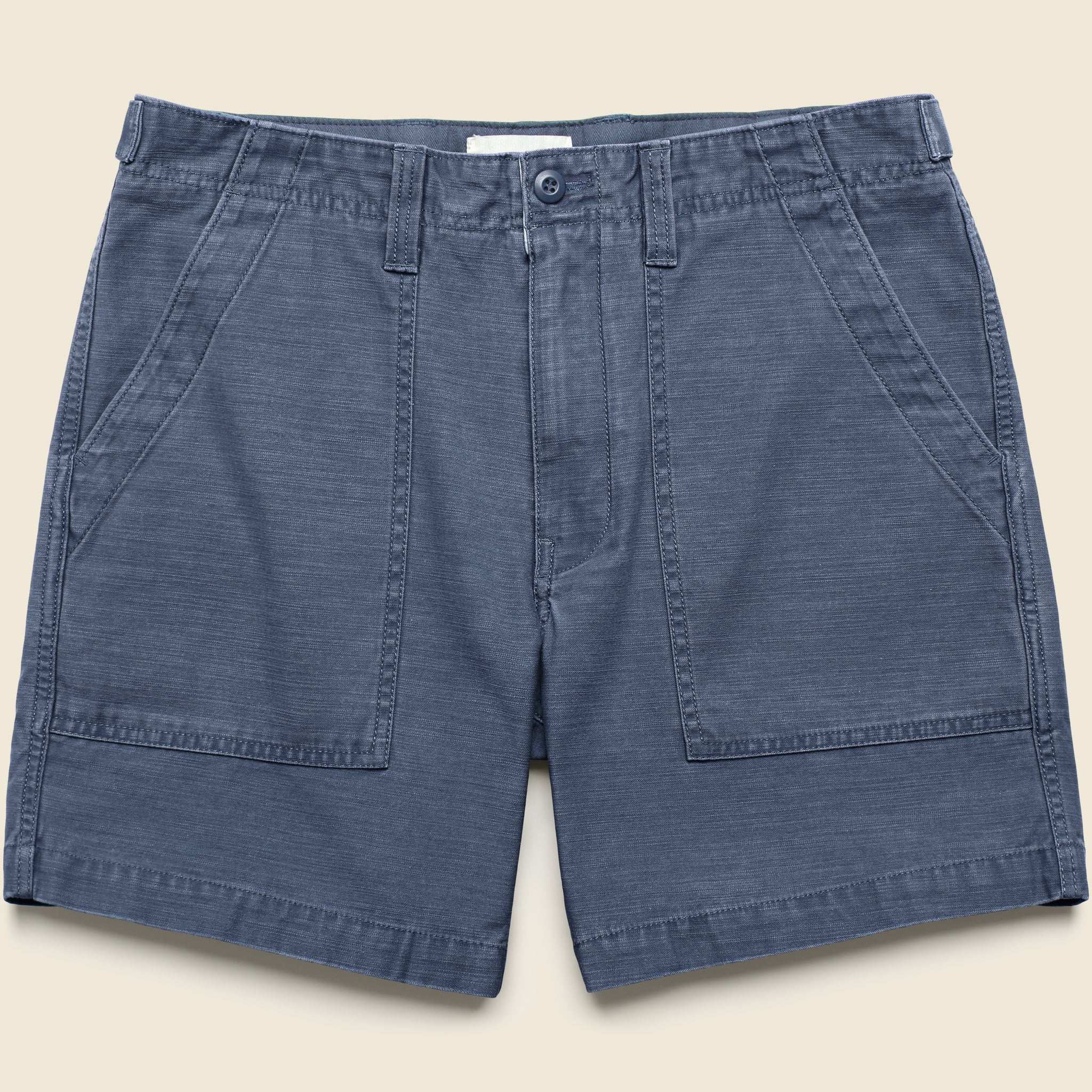 7" Surplus Shorts - Dark Navy Sateen - Taylor Stitch - STAG Provisions - Shorts - Solid