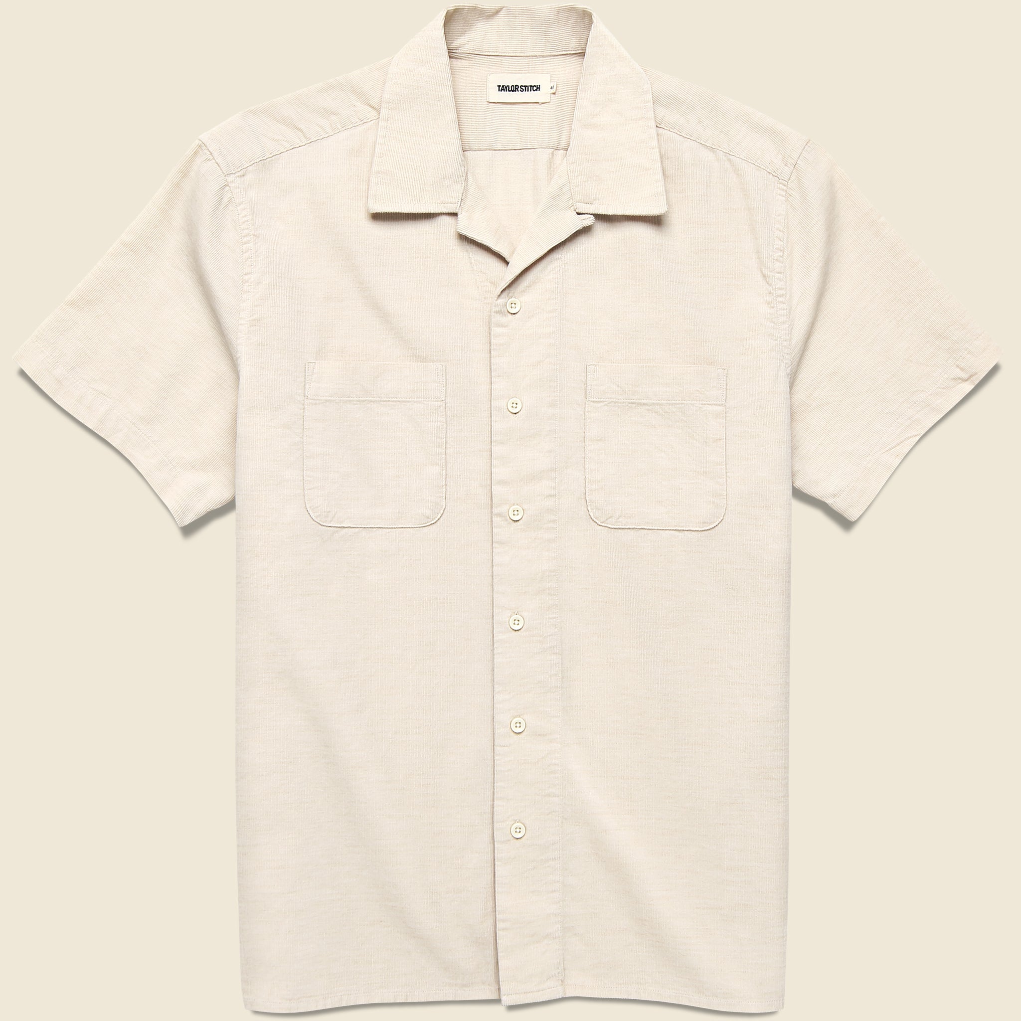 Pincord Conrad Shirt - Oat - Taylor Stitch - STAG Provisions - Tops - S/S Woven - Solid