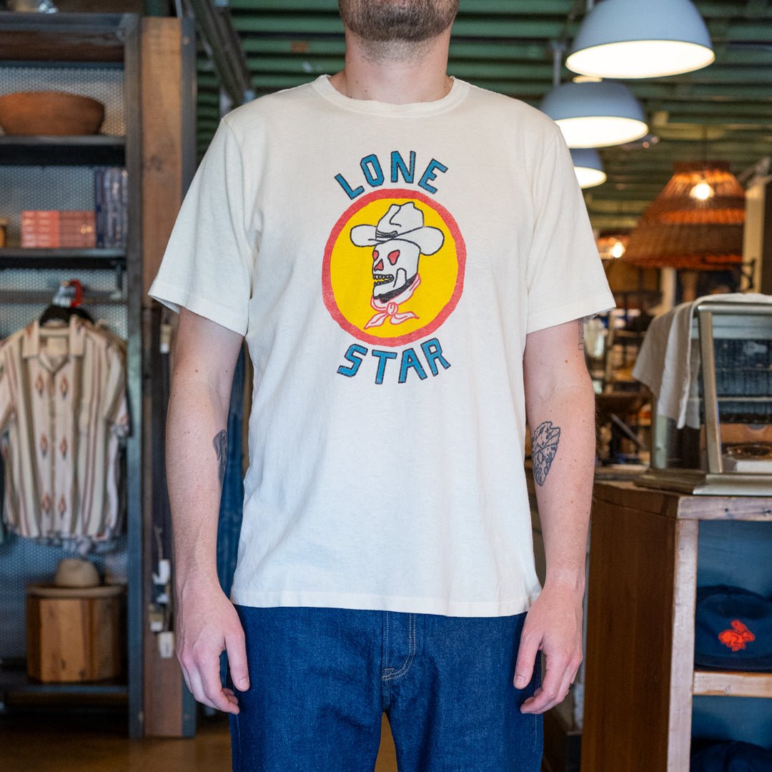 
                          Lone Star Cowboy Tee - Vintage White - Imogene + Willie - STAG Provisions - Tops - S/S Tee - Graphic
                        