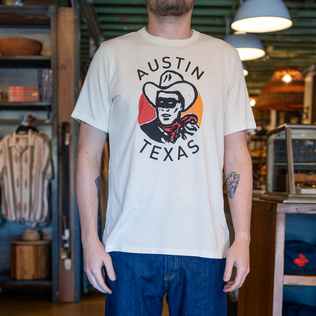 
                          Austin Lone Ranger Tee - Vintage White - Imogene + Willie - STAG Provisions - Tops - S/S Tee - Graphic
                        
