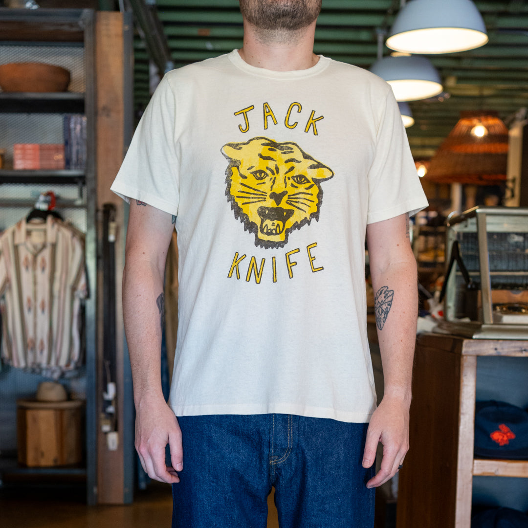 
                          Jack Knife Tee - Vintage White - Imogene + Willie - STAG Provisions - Tops - S/S Tee - Graphic
                        