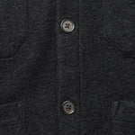 Wool Fleece Cardigan - Black - Universal Works - STAG Provisions - Tops - Sweater