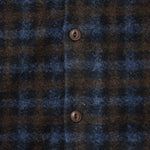Checkered Fleece Flannel Workshirt - Brown/Sky - Universal Works - STAG Provisions - Tops - L/S Woven - Plaid