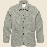 Harris Tweed Bakers Jacket - Olive - Universal Works - STAG Provisions - Outerwear - Coat / Jacket