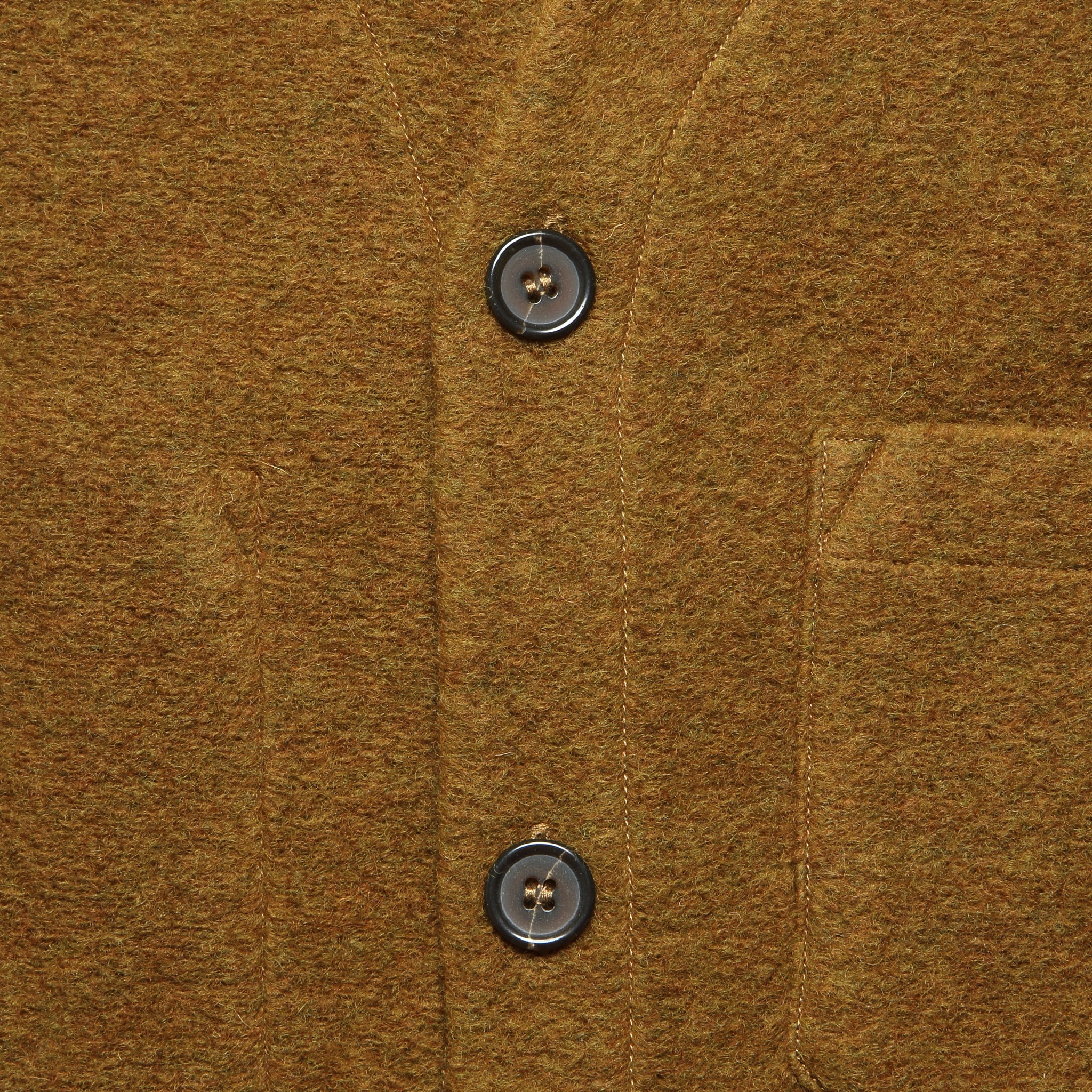 
                          Wool Fleece Cardigan - Mustard - Universal Works - STAG Provisions - Tops - Sweater
                        