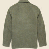 Harris Tweed Bakers Chore Jacket - Green - Universal Works - STAG Provisions - Outerwear - Coat / Jacket