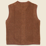 Alvar Fleece Lancaster Gilet - Cumin - Universal Works - STAG Provisions - Outerwear - Vest