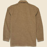 Fine Cord Bakers Overshirt - Khaki - Universal Works - STAG Provisions - Tops - L/S Woven - Overshirt